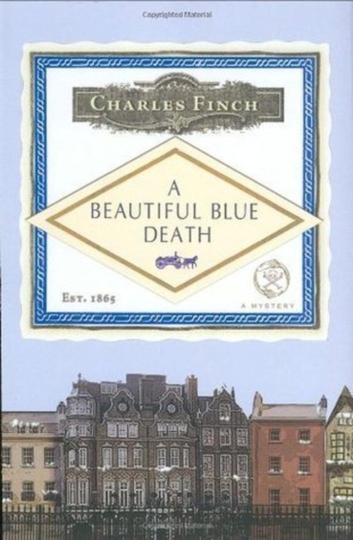 A Beautiful Blue Death by Charles Finch book cover