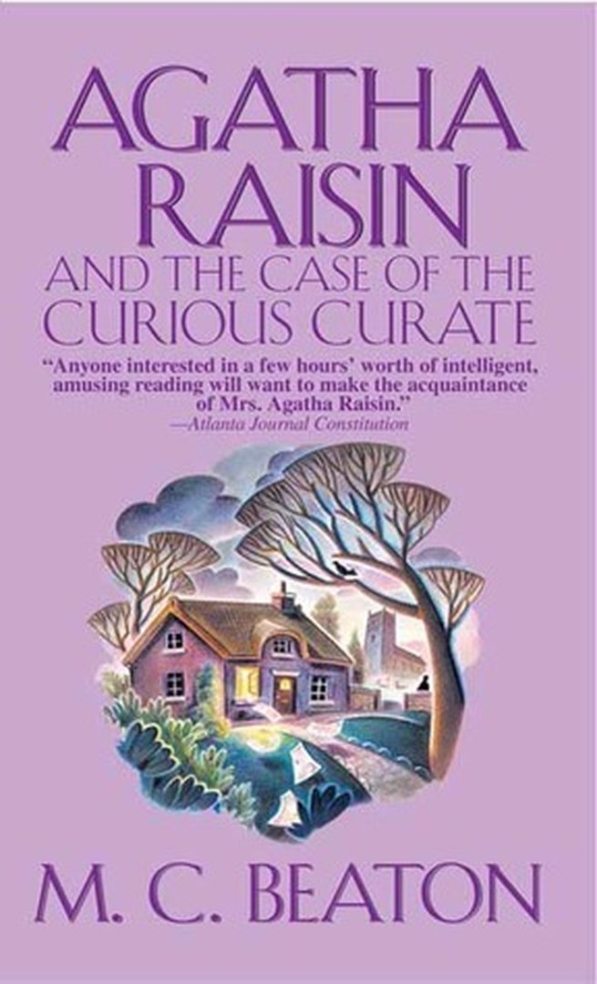 Agatha Raisin and the Case of the Curious Curate by M.C. Beaton book cover