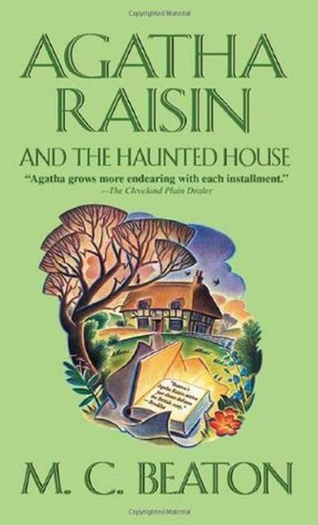 Agatha Raisin and the Haunted House by M.C. Beaton book cover