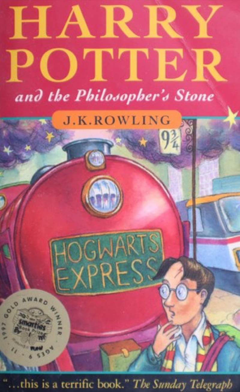 Harry Potter by J.K Rowling book cover