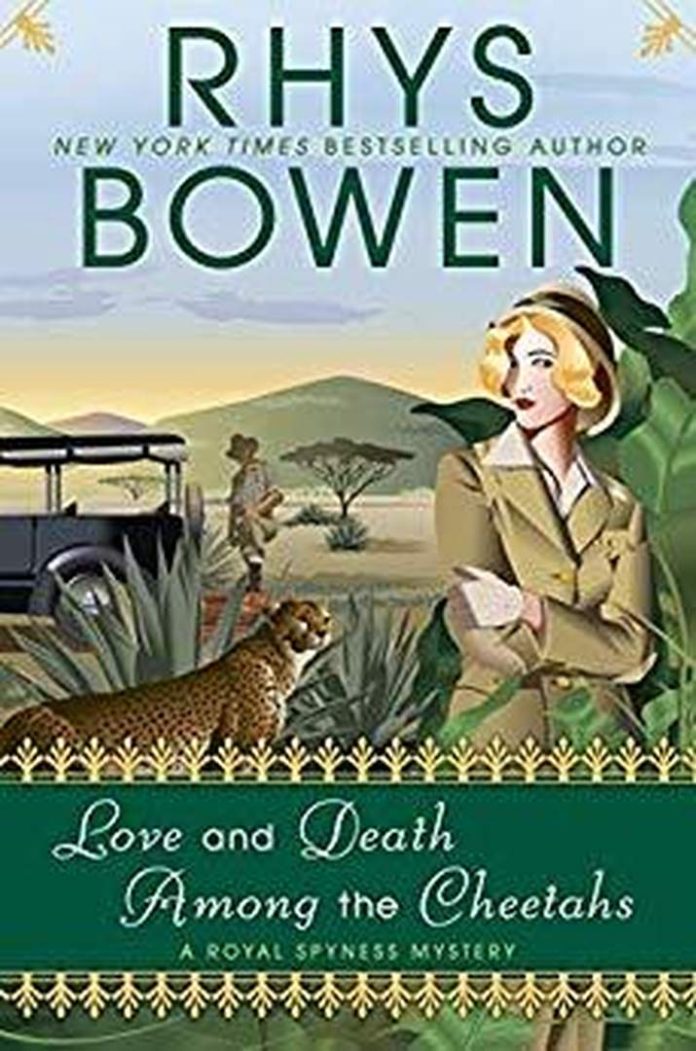 Love and Death Among the Cheetahs by Rhys Bowen book cover