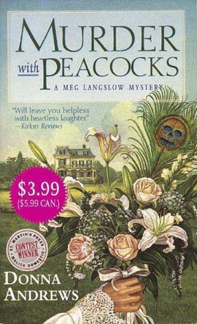 Murder with Peacocks by Donna Andrews book cover
