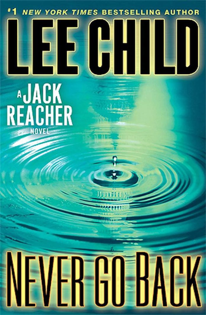 Never Go Back by Lee Child book cover