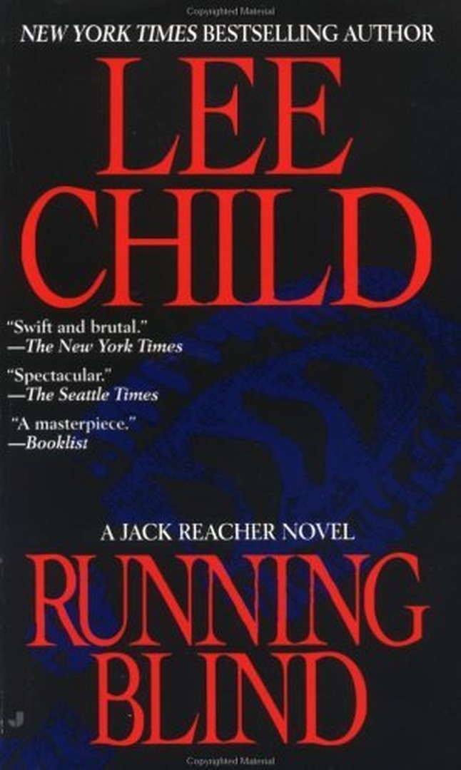 Running Blind by Lee Child book cover