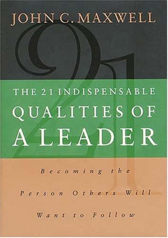 The 21 Indispensable Qualities of a Leader by John Maxwell book cover