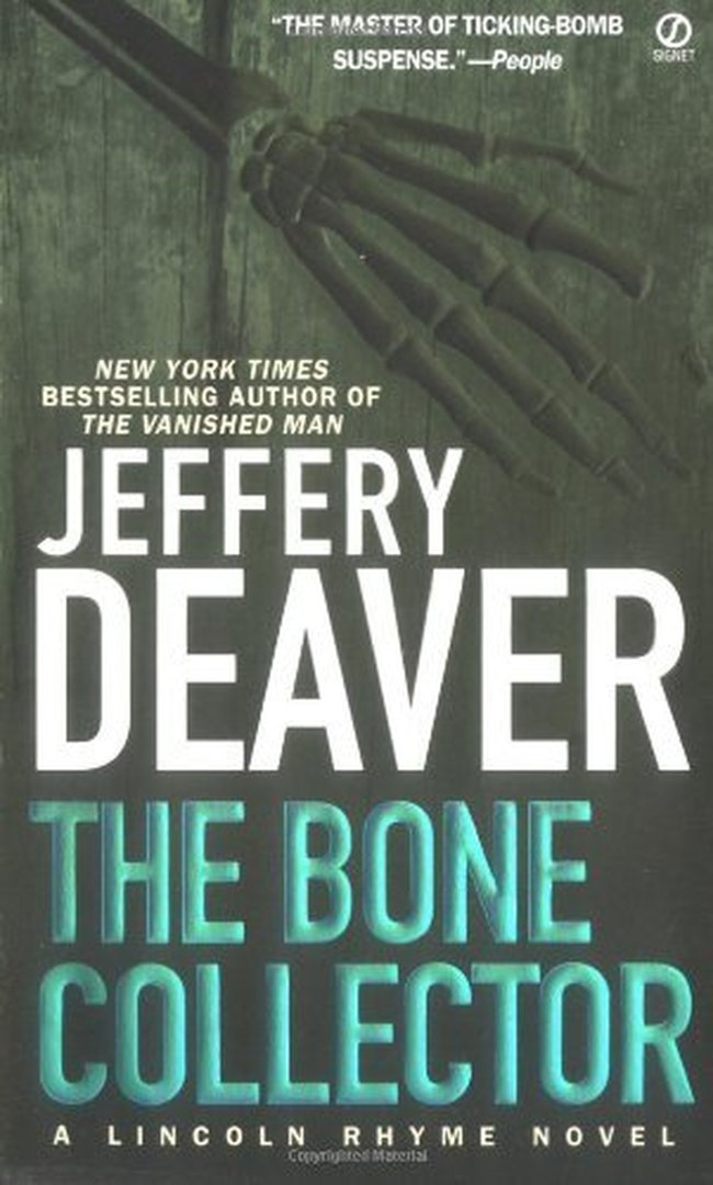 The Bone Collector by Jeffery Deaver book cover
