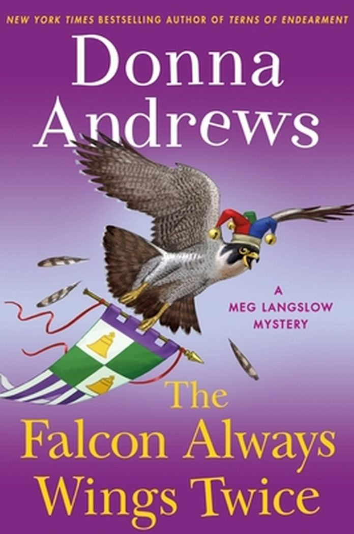 The Falcon Always Wings Twice by Donna Andrews book cover