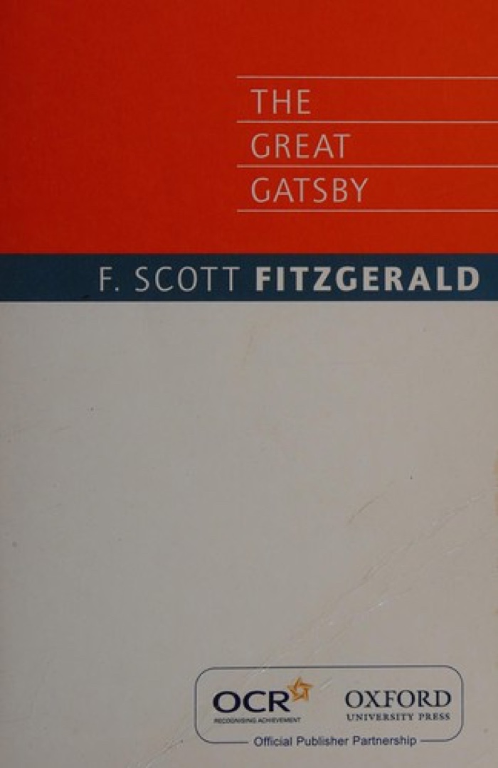The Great Gatsby by F. Scott Fitzgerald book cover