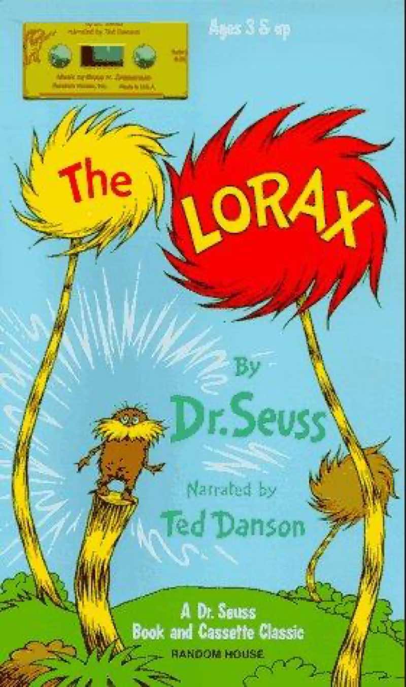 The Lorax by Dr. Seuss book cover